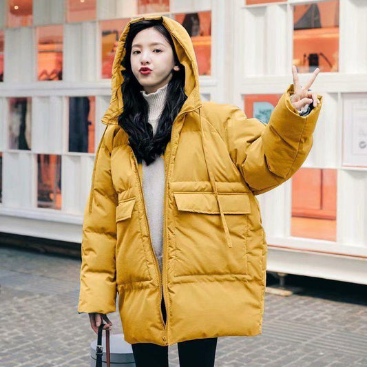 Winter Clothes Thick Warm Cotton Jacket Women's Autumn Short Padded Coat Loose Student Bread Coat Winter Jacket
