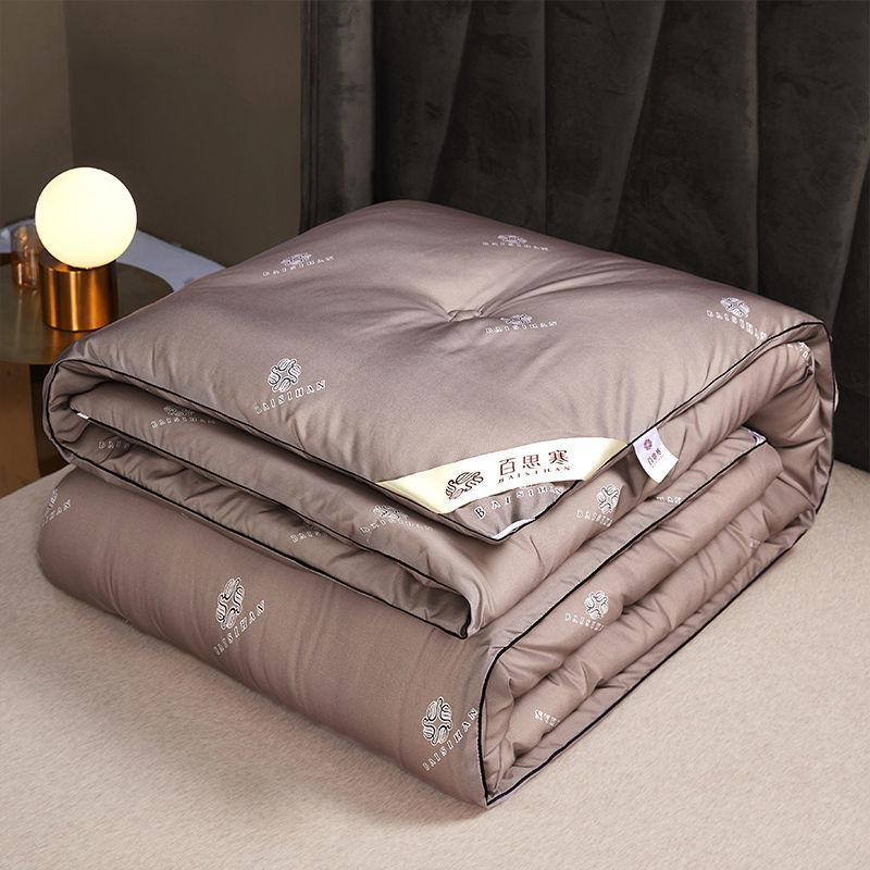 Antibacterial Down Quilt Thickened Warmth Quilt Core Large Four Seasons Printing Quilt
