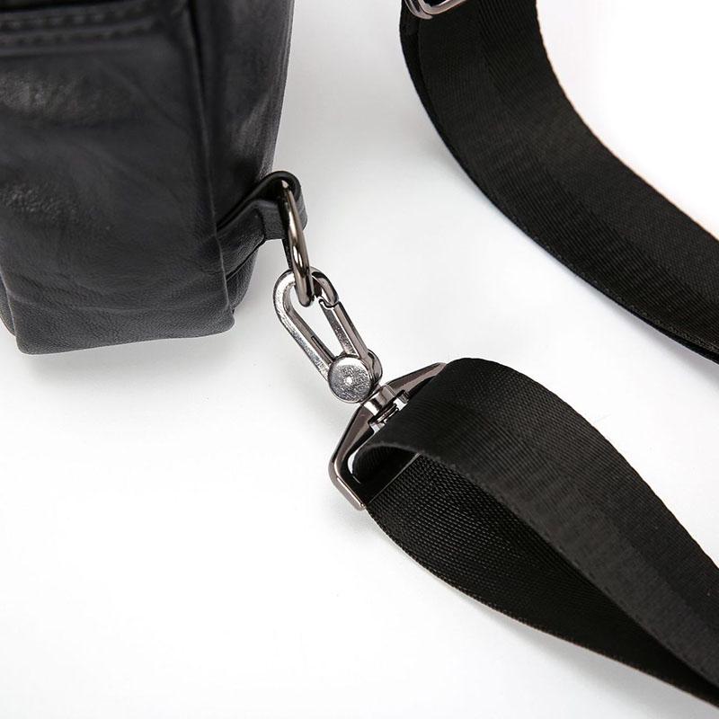 Chest Bag Black Men Waterproof Multi-pocket Crossbody Outdoor Sports and Fitness Shoulder Bag