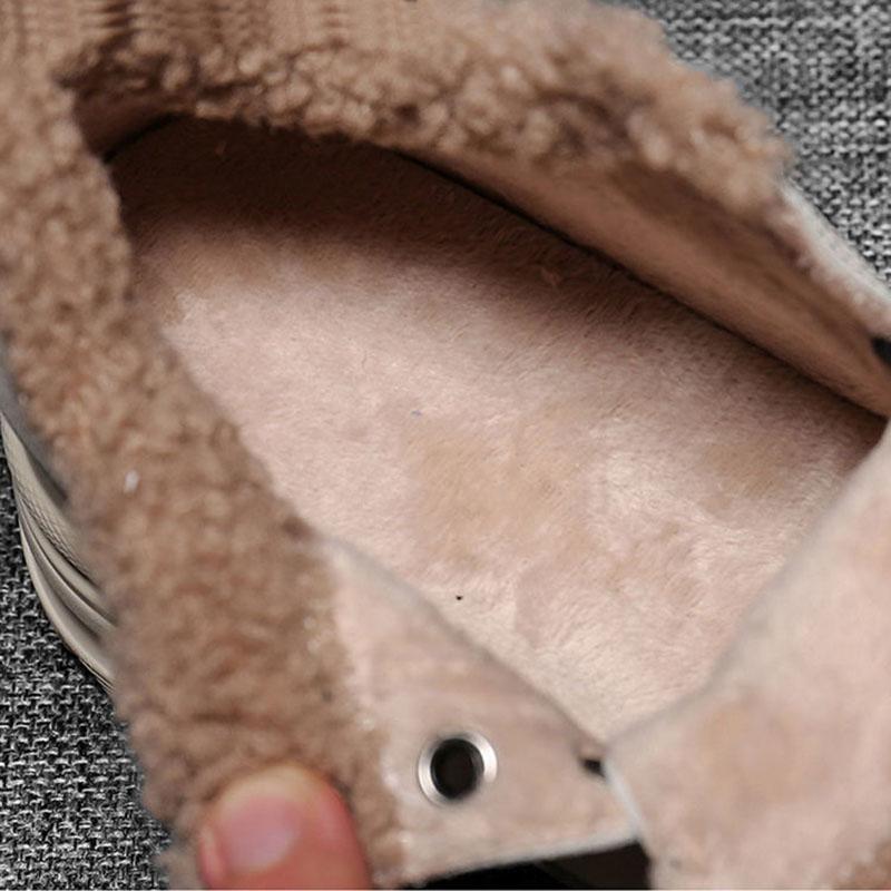 Plus Velvet High-top Shoes Women's Winter Wild Snow Boots Thick-soled Inner Increase Leisure Warm Cotton Shoes