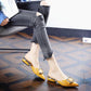 35-39 Summer Women All-match Shiny Slippers Outdoor Diamond High Heels Bohemian Beach Wear-resistant Non-slip Office Lady Pointed Sandals