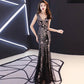 Evening Dress Banquet Noble Elegant Long Sexy Fishtail Toast Clothing Dinner Host Dress