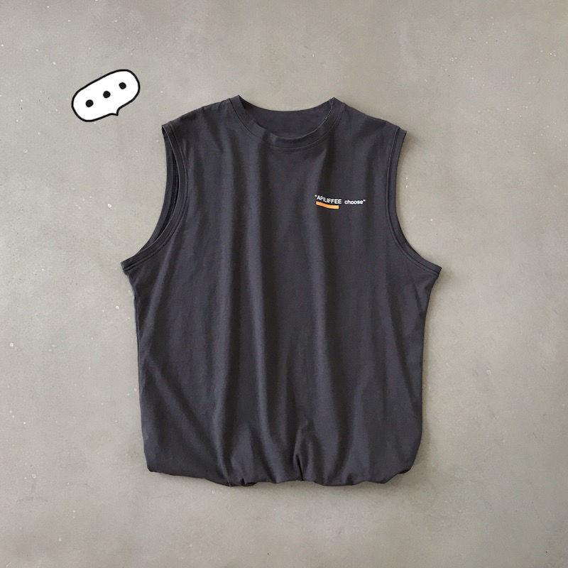 Summer Loose and Simple Sleeveless T-shirt Male Student Sports and Fitness Waistcoat Vest