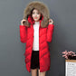 Winter Genuine Down Jacket Women's Mid-length Fashion Slimming Thick White Duck Down Coat