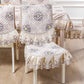 Chair Cover Seat Four Seasons General Non-slip Thickening Household European Style Stool Cushion Stitching Detachable Chair Cover