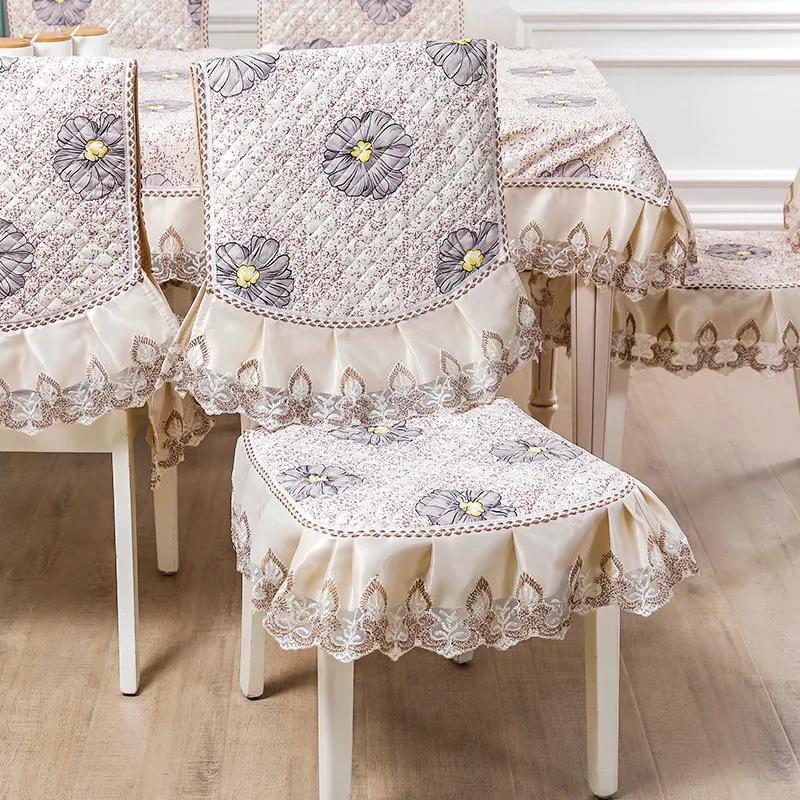Chair Cover Seat Four Seasons General Non-slip Thickening Household European Style Stool Cushion Stitching Detachable Chair Cover