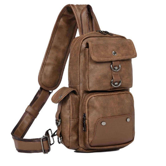 Chest Bag Men's Large-capacity Multi-layer Pocket Outdoor Riding Sports Shoulder Messenger Bag