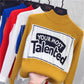 Pofulove Colorblock Lettering Turtleneck Sweater Hong Kong Style Retro Bottoming Slim Fit