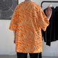 Summer Zebra Print Short-sleeved T-shirt Male Half-sleeved T-shirt Loose Trend Couple Wild