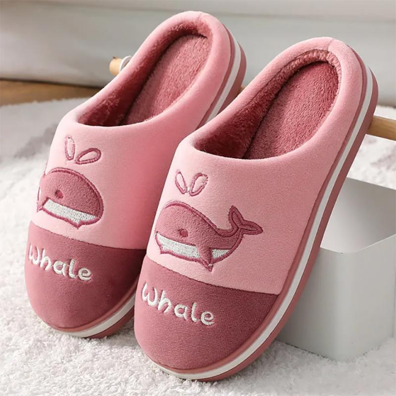 Men's Cotton Slippers Winter Non-slip Plus Velvet Thick-soled Indoor Warm Cotton Slippers