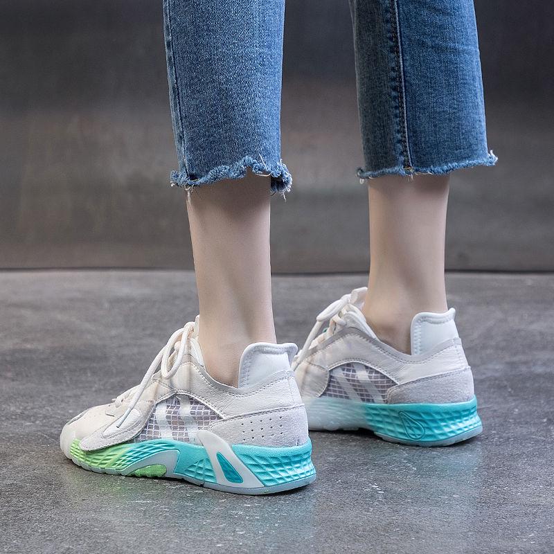 Women Casual Shoes Fashion Breathable Walking Mesh Flat Shoes Sneakers Women 2020 Gym Vulcanized Tenis Feminino