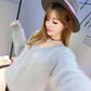 High Quality Fashion Women's Sweater Winter Loose Lazy Pullover Thick Base Sweater Waterproof Mink Velvet Women's Coat