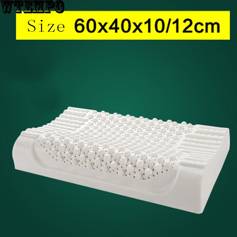 Thailand Natural Latex Pillow Adult Cervical Massage Pillow Pillow Rubber Pillow Neck Pillow