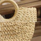 Lace Bow Basket Bags Women Casual Hollow Woven Shoulder Bag Knitted Handbags Large Capacity Vintage