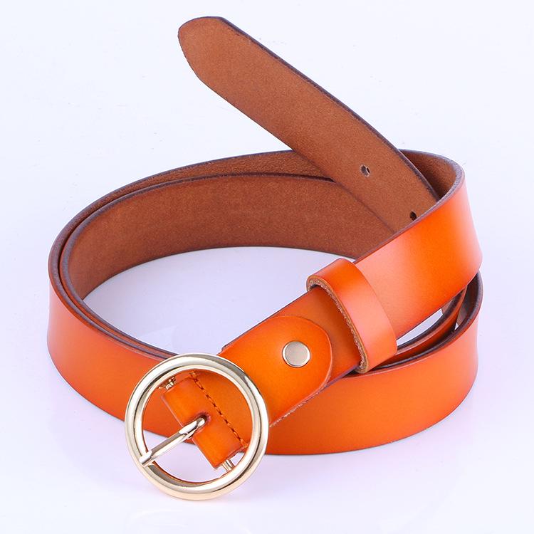 Belt Fashion Women Leather Alloy Pin Buckle Waist Strap Belt Slim Waistband