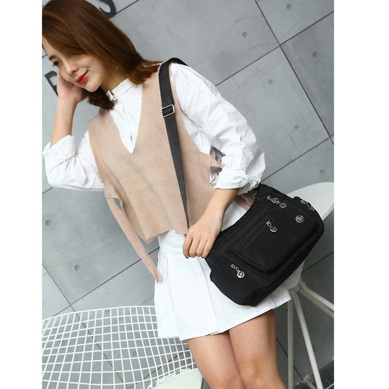 Women Casual Oxford Waterproof Handbag Single Shoulder Pocket Crossbody Bag