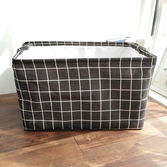 Cotton Linen Large Storage Box Dirty Clothing Basket Waterproof Foldable Item Finishing Storage Box
