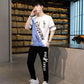 Summer Suit Boys Korean Version of The Trend Loose Leisure Sports Youth Handsome Thin Trousers Loose Suit