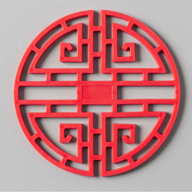Chinese Style Retro Placemat Table Anti-scald Household Silicone Pad Dish Pad Coaster