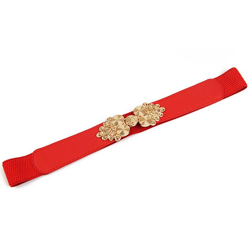 Retro Ethnic Belt Women's Decorative Dress Elastic Waist Wide and Narrow Elastic Belt Sweater