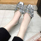 Plus Size 35-40 Summer Women Outdoor Shallow Mouth Flat Bohemian Beach Wear-resistant Non-slip Office Lady Lace PU Leather Shoes