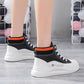 Fashion Non-slip High-top Shoes Outdoor All-match Spring and Summer Shoes Ladies Trendy Casual Work Shoes