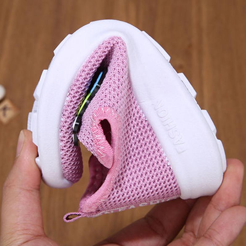 Sweet and Fresh and Breathable Children's Sports Shoes Men's Lightweight Non-slip Women's Baby Mesh Single-pedal Shoes