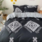 Washed Cotton Gradient Blending Bed Linen Quilt Cover Bedding Single Double Student Dormitory Pure Cotton Solid Color 4-piece Set