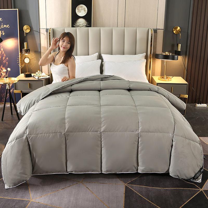 Cotton Down Quilt White Goose Down Thickened Warm Winter Quilt Double Quilt Core Dormitory Four Seasons Quilt