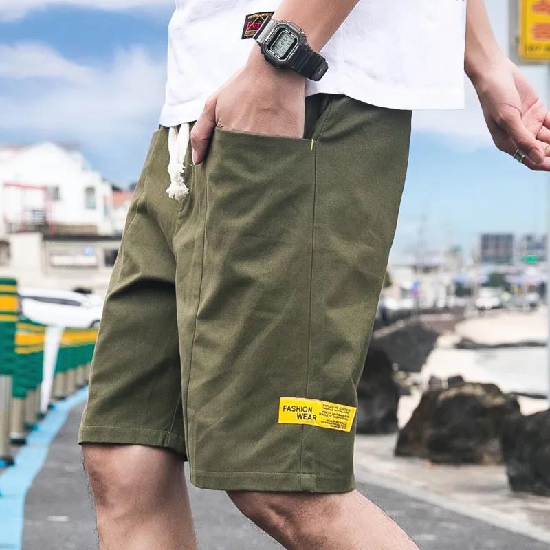 Summer Men's Solid Color Casual Shorts Thin Straight Five-point Pants