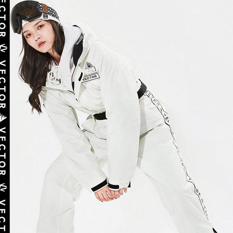 Neutral Ski Suit Warm, Breathable One-piece Snow Suit Winter Outdoor Windproof and Waterproof Ski Suit