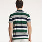 Summer Men's Short Sleeve T-Shirt Striped Slim Lapel T-Shirt Men's Casual Polo Shirt