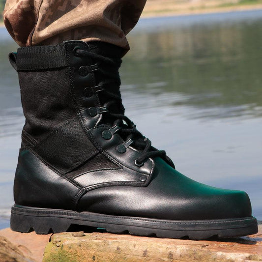 Outdoor non-slip shock absorber boots men's boots large size combat boots military boots winter