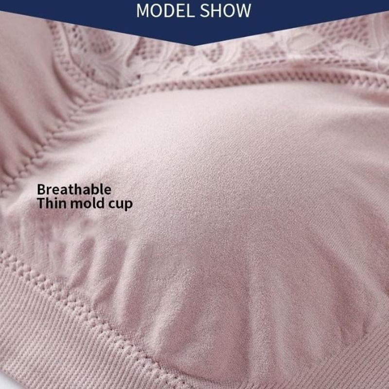 Lace Underwear Women's Tube Top Without Steel Ring Gathers Breast Milk Bra Anti-sagging Beautiful Back Sexy Cute Bra Gathers Breast Milk
