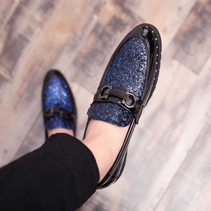 Men Shoes Pointed Iron Toe Leather Dress Shoes  Formal Business Shoes Men