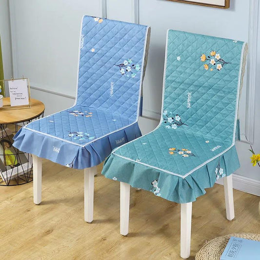 Chair Cover Cover Lace Edge Household Thickened Chair Cushion Backrest Cover All-inclusive Universal Cushion Cover Non-slip Stool Cover