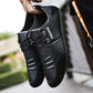 Spring and Autumn Men's Shoes Breathable Casual Leather Shoes Large Size Flat Soft Sole Business Shoes