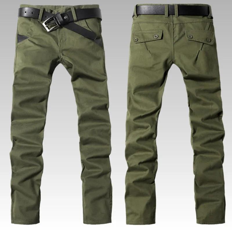 Men's Casual Pants Loose Straight Military Trousers Labor Overalls Spring and Autumn Work Wear-resistant Pants