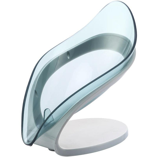Drain Soap Holder Box Bathroom Shower Soap Storage Box Tray Rack Bathroom Accessories Drainage Plastic Box Ledge Leaf Shape