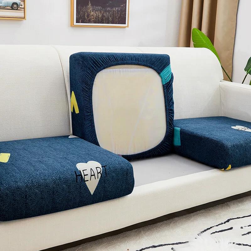 Four Seasons Universal Fabric Anti-slip Cushion Elastic Full Cover Sofa Cover Living Room Sofa Cushion