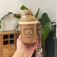 Korean Version of The Super Cute Cartoon Bear 316 Stainless Steel Thermos Cup Cute Girl Ins Strap Student Children's Cup