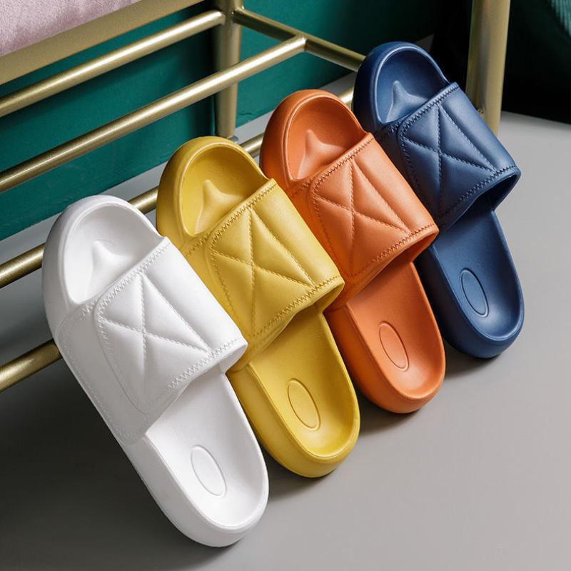 Summer Sandals Slippers Women's Thick-soled Indoor Home Non-slip Bathroom Slippers Beach Outer Wear High Slippers