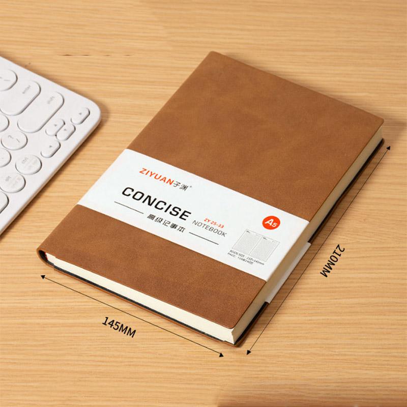Solid Color A5 Regular Notebook Thickened Notepad Stationery Diary Business Record Book 240 Pages