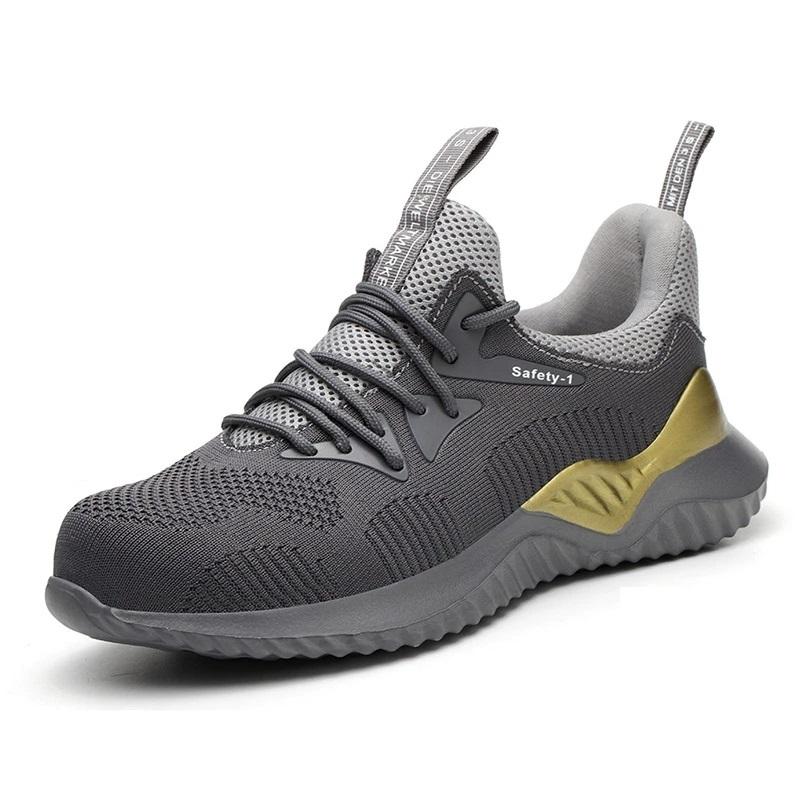 Safety Work Boots for Men Steel Toe Boots Puncture-proof Protective Construction Work Sneakers
