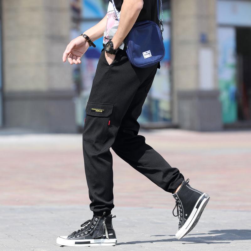 Autumn Overalls Loose Men's Leggings Pants Young Students Trousers Casual Pants