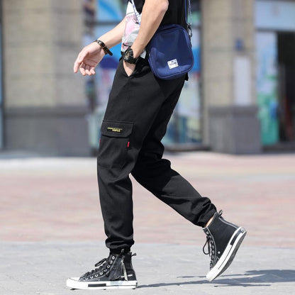 Autumn Overalls Loose Men's Leggings Pants Young Students Trousers Casual Pants