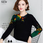 Ethnic Style Printed Wool Sweater Women Short O-Neck Cashmere Sweater Loose Plus Size Comforable Knit Sweater Jumper Bottoming or Outwear