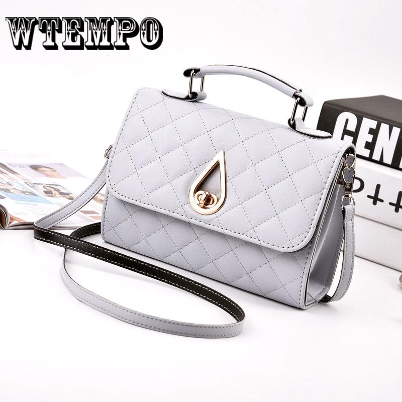 Elegant Diamond Lattice PU Handbags for Women Crossbody Shoulder Flap Bags