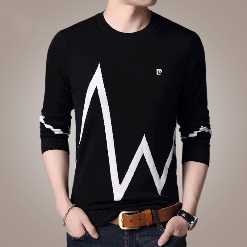 Men Pullover Sweater Men Knitted Jersey Sweaters Mens Knitwear Business Casual Bottoming Shirt