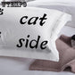 Black and white pattern 3pcs black and white minimalist style bedding set